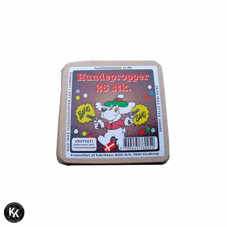 Hundepropper - 25 skud i en pakke